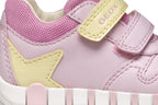 Geox pantofi fete sport cu scai 18-26 Lupidoo Rose cu stea