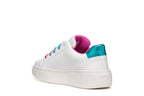 Geox pantofi fete sport cu siret colorat 36-37 Mikiroshi Alb/Multicolor