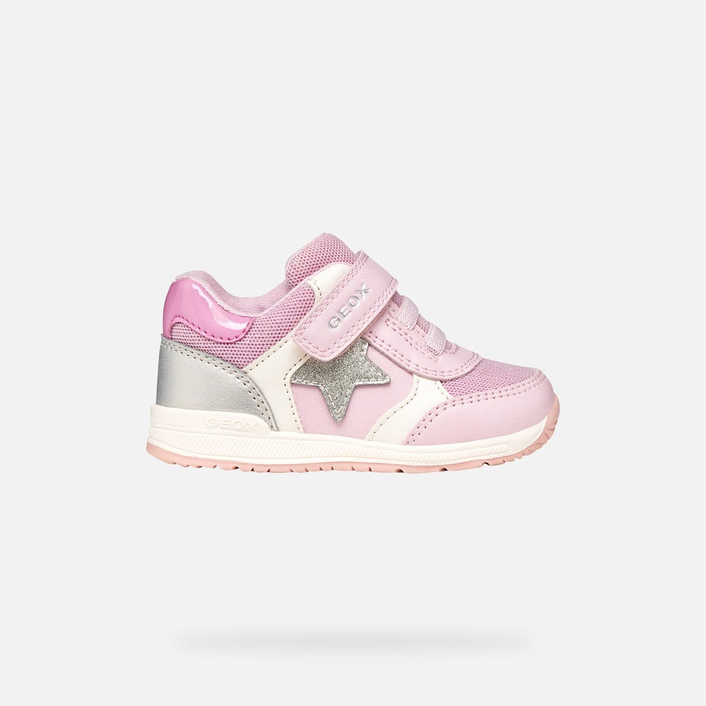 Geox pantofi fete sport First Step Rishon 18-26 Pink/Silver