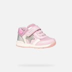 Geox pantofi fete sport First Step Rishon 18-26 Pink/Silver
