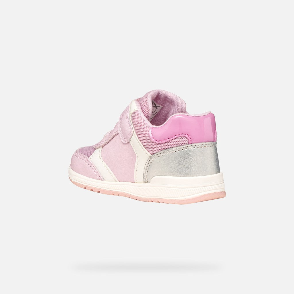 Geox pantofi fete sport First Step Rishon 18-26 Pink/Silver