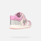 Geox pantofi fete sport First Step Rishon 18-26 Pink/Silver