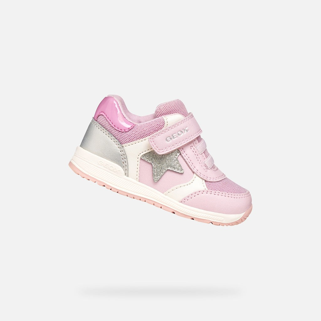 Geox pantofi fete sport First Step Rishon 18-26 Pink/Silver