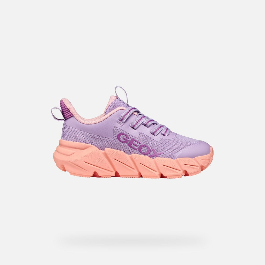 Geox pantofi fete sport Flexyper Fast 28-36 Lilac/Light coral