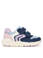 Geox pantofi fete sport Flexyper Mini 20-27 Navy-Light Lilac