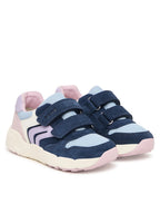 Geox pantofi fete sport Flexyper Mini 20-27 Navy-Light Lilac