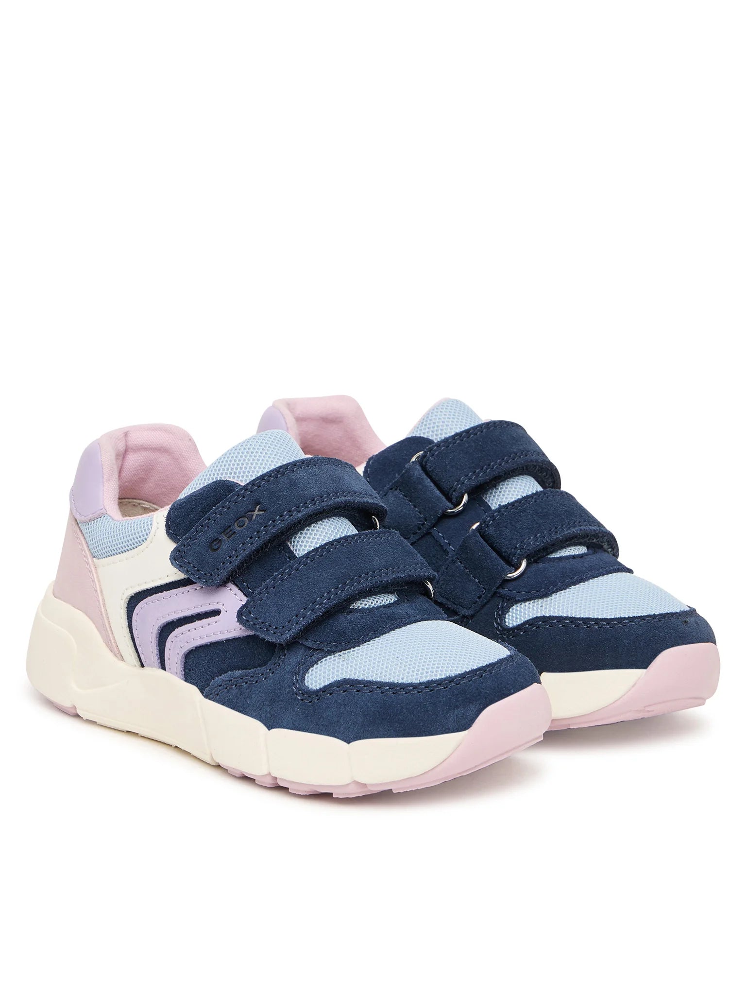 Geox pantofi fete sport Flexyper Mini 20-27 Navy-Light Lilac