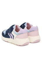 Geox pantofi fete sport Flexyper Mini 20-27 Navy-Light Lilac