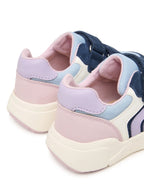 Geox pantofi fete sport Flexyper Mini 20-27 Navy-Light Lilac