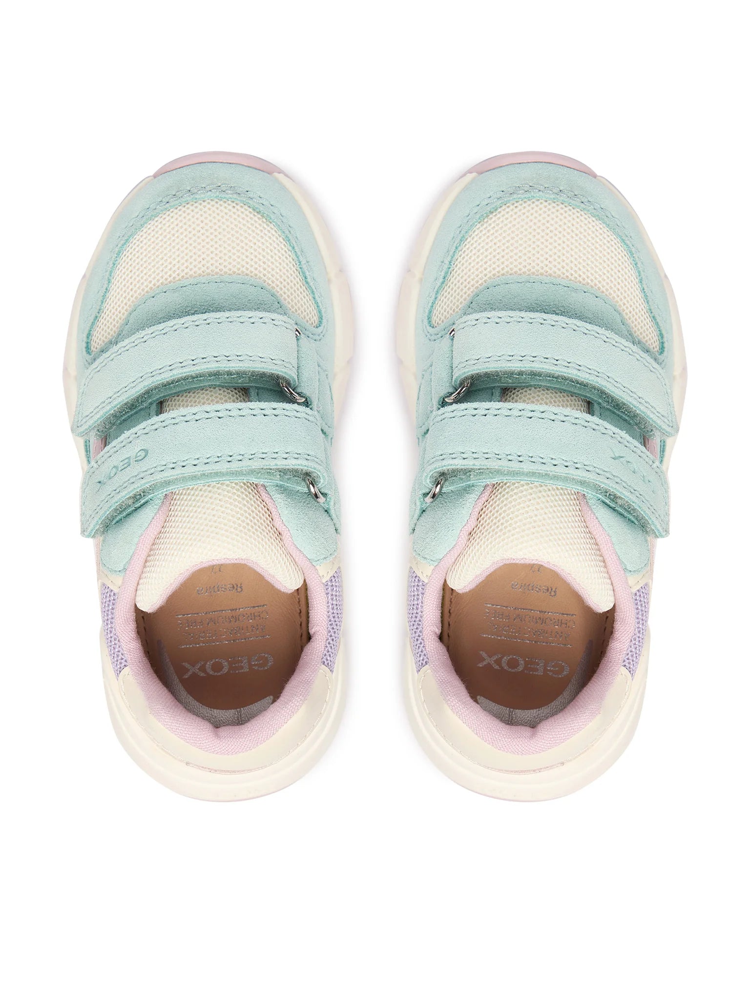 Geox pantofi fete sport Flexyper Mini 20-27 Watersea/Pink
