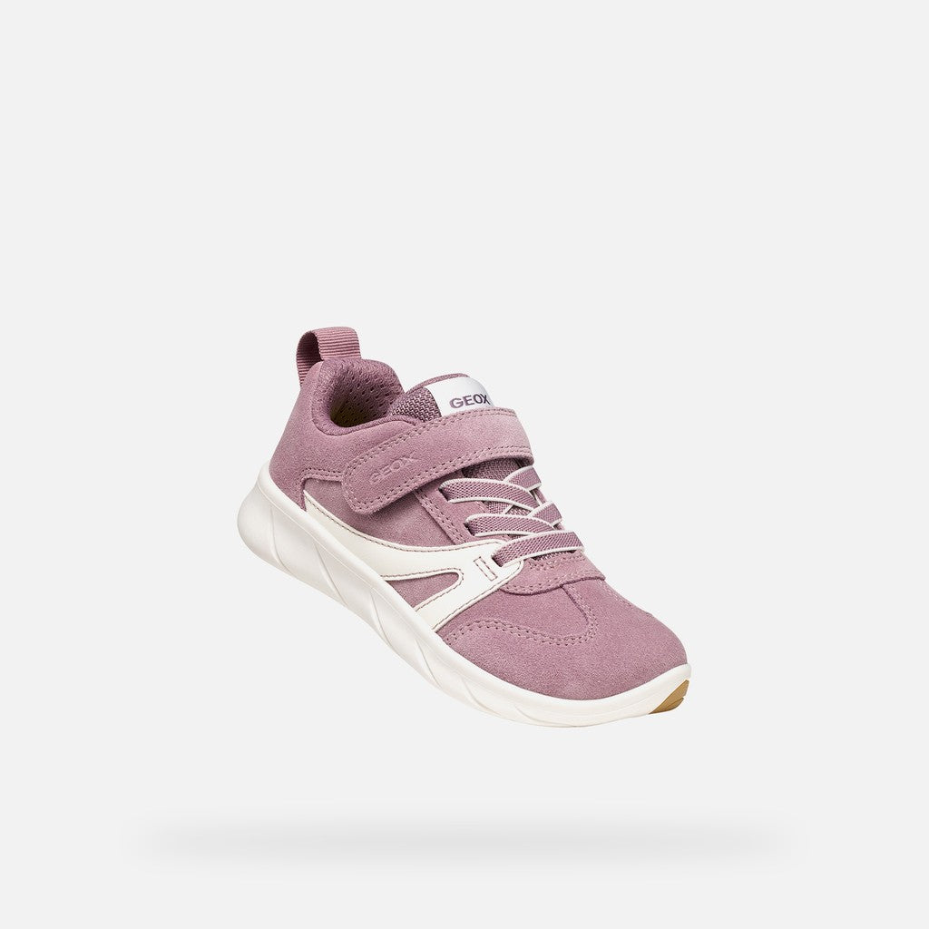 Geox pantofi fete sport Barefoot Foot-Run 28-35 Old rose/White