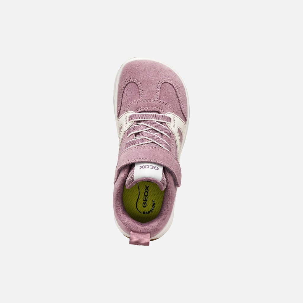 Geox pantofi fete sport Barefoot Foot-Run 28-35 Old rose/White