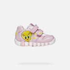 Geox pantofi fete sport Iupidoo 20-26 Pink cu Tweety
