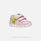 Geox pantofi fete sport Iupidoo 20-26 Pink cu Tweety