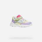 Geox pantofi fete sport Loftus 26-34 Multicolor/White