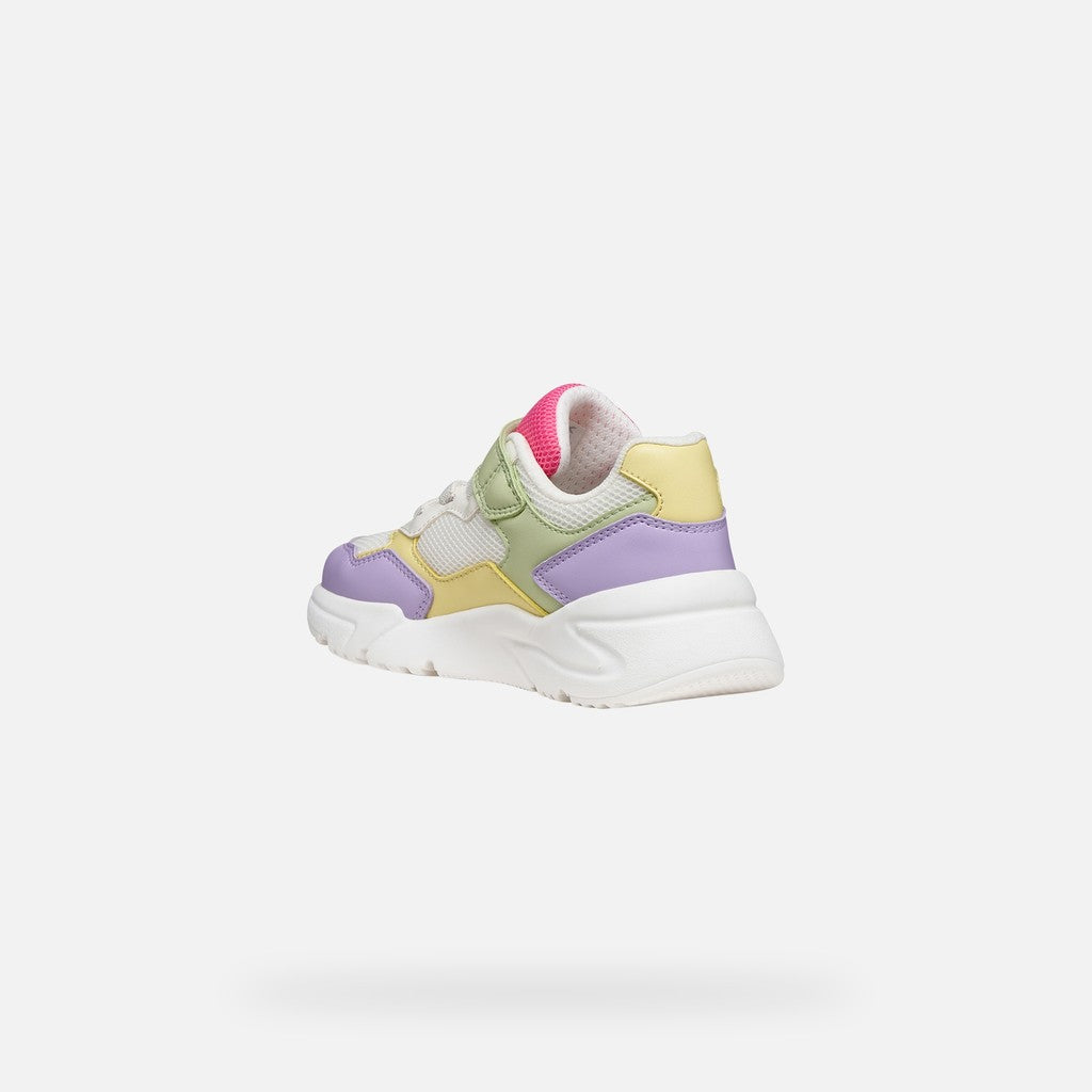 Geox pantofi fete sport Loftus 26-34 Multicolor/White