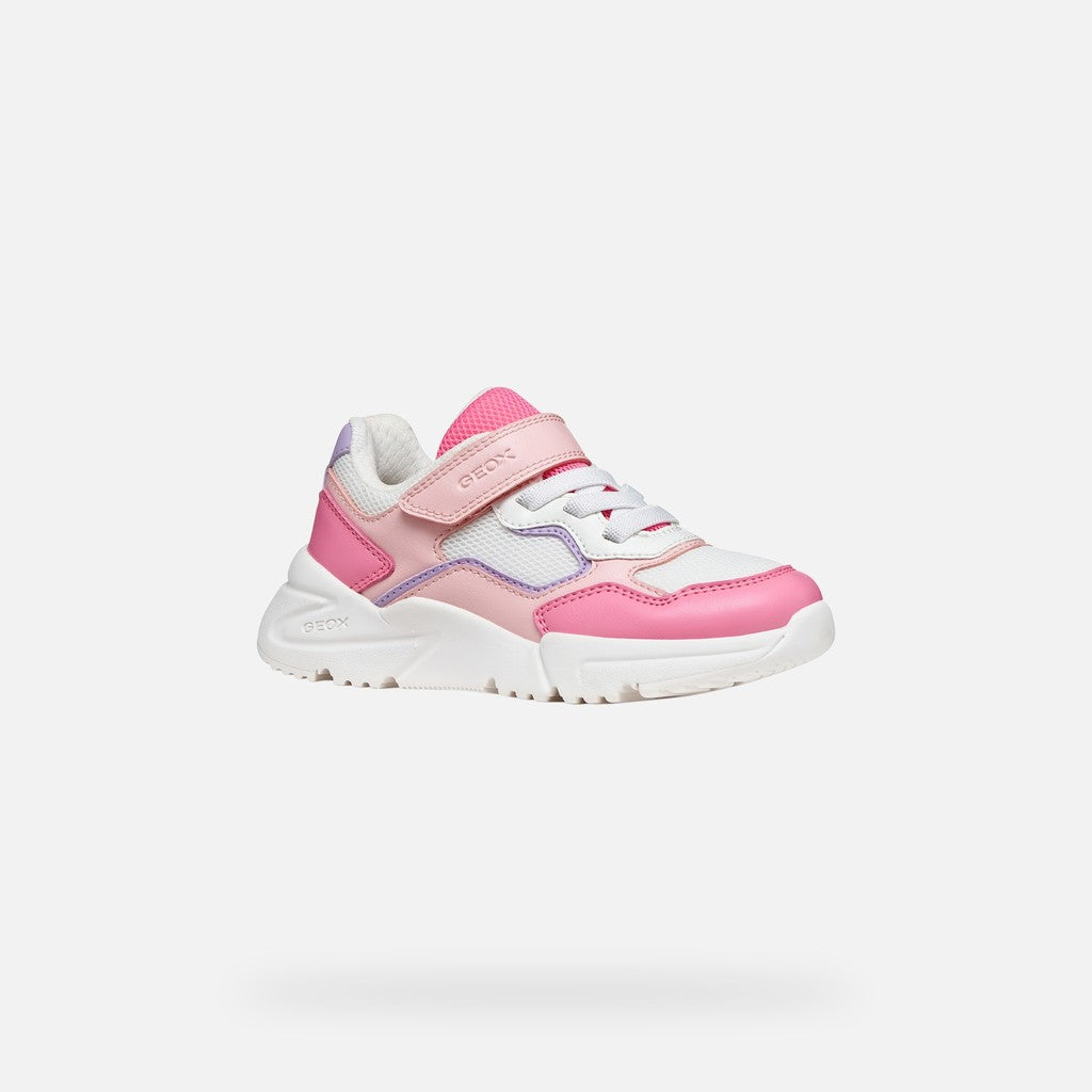 Geox pantofi fete sport Loftus 26-34 Salmon/White Imagine principală a produsului