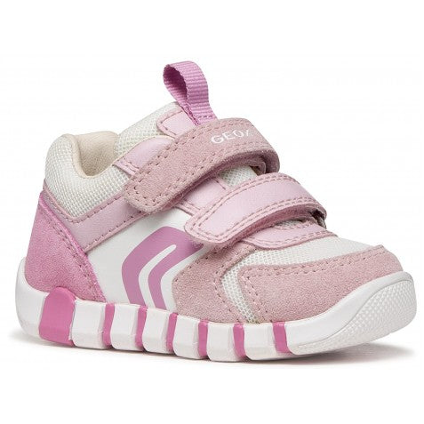 Geox pantofi fete sport Primii Pasi Iupidoo 18-26  Rose/White Imagine principală a produsului