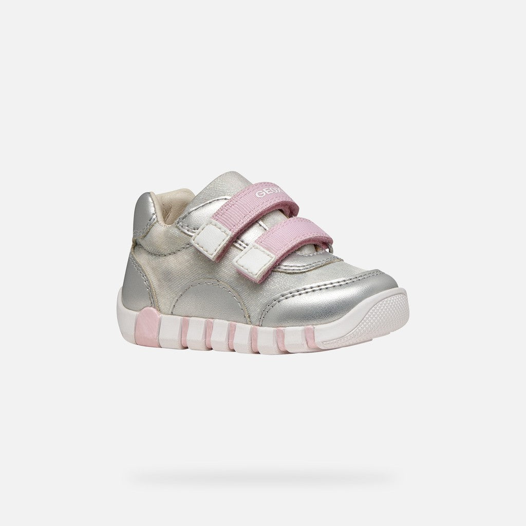 Geox pantofi fete sport Primii Pasi Iupidoo 18-26 Silver/Pink
