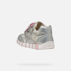Geox pantofi fete sport Primii Pasi Iupidoo 18-26 Silver/Pink