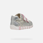 Geox pantofi fete sport Primii Pasi Iupidoo 18-26 Silver/Pink