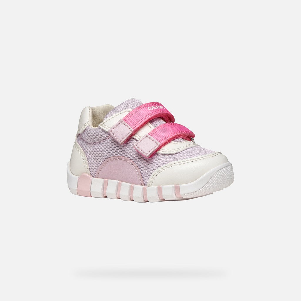 Geox pantofi fete sport Primii Pasi Iupidoo 18-26 White/Lilac Imagine principală a produsului