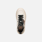 Geox Respira pantofi fete sport sneakers Laquinny 28-39 Light ivory/Light Bronze