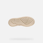 Geox Respira pantofi fete sport sneakers Laquinny 28-39 Light ivory/Light Bronze