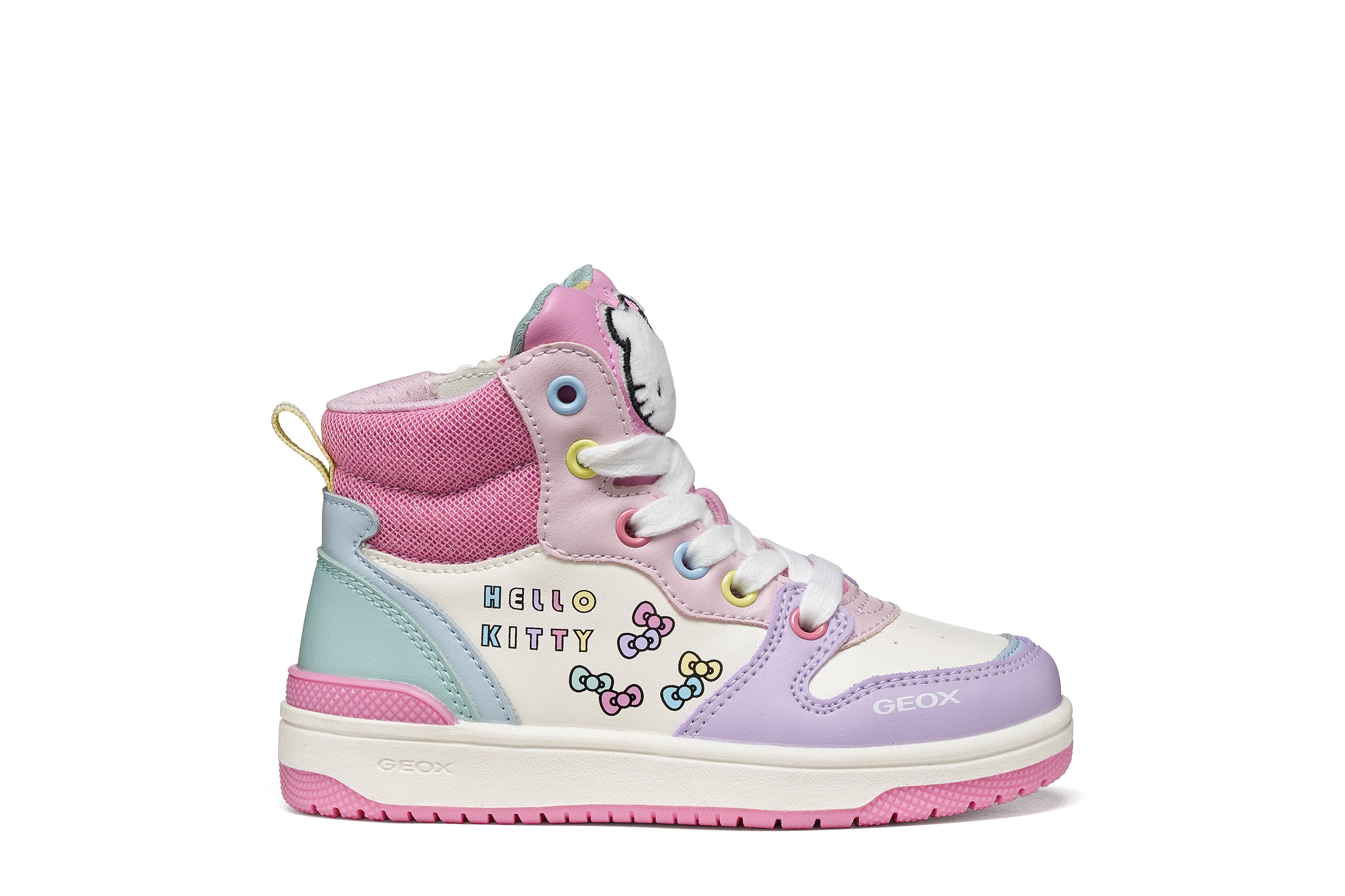 Geox Respira pantofi fete sport sneakers Washiba 28-33 Hello Kitty Pink/Multicolor