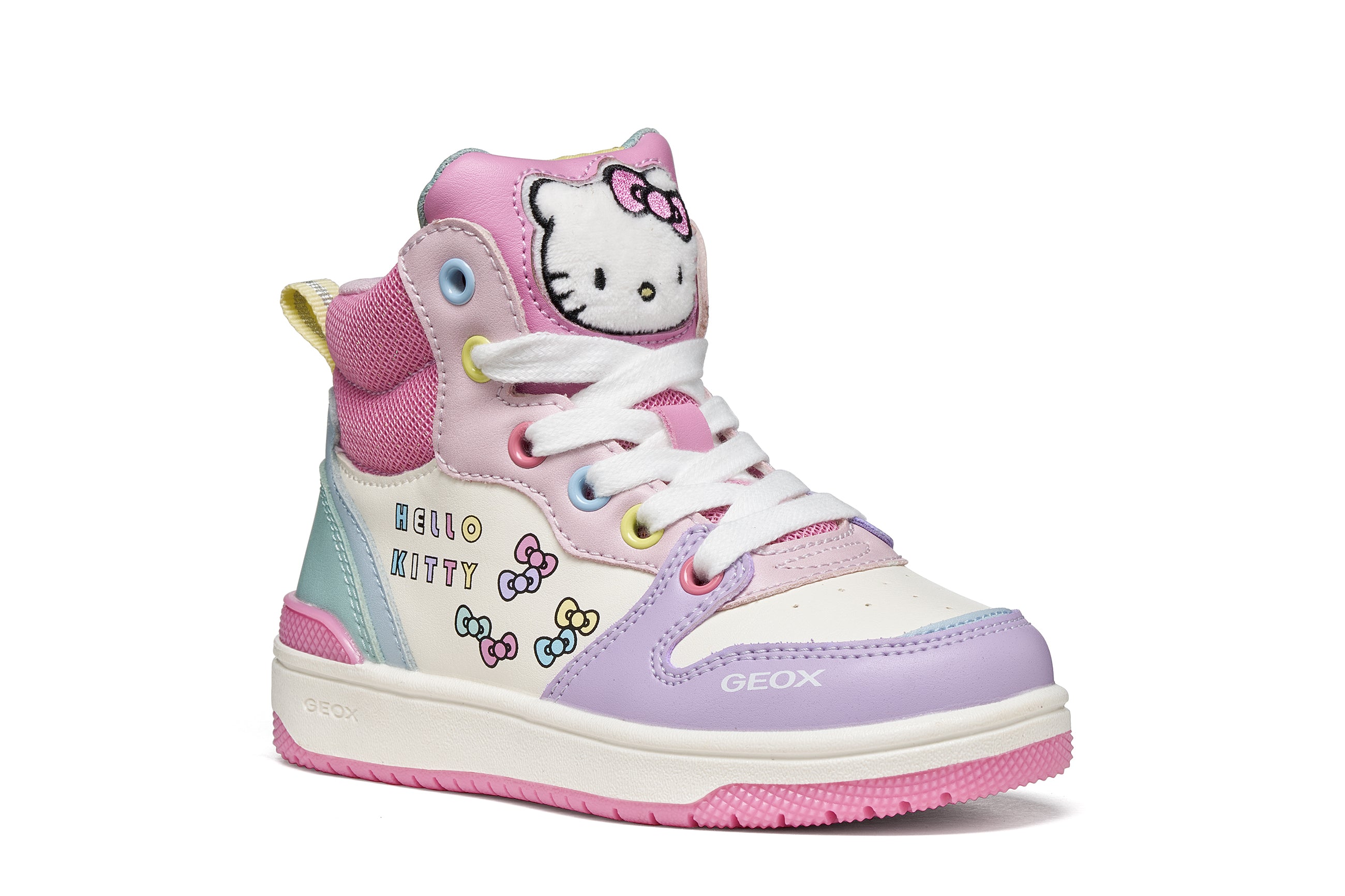 Geox Respira pantofi fete sport sneakers Washiba 28-33 Hello Kitty Pink/Multicolor