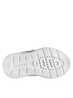 Geox pantofi fete sport Spintye 24-27 White/Silver cu inimioara