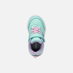 Geox pantofi fete sport Sprintye 20-27 Sea Green/Pink