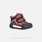 Geox pantofi fete Trekkyup Amphibiox 24-27 Burgundy/Rose