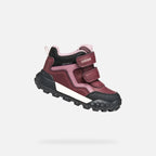 Geox pantofi fete Trekkyup Amphibiox 24-27 Burgundy/Rose