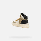 Geox pantofi sport fete Laquinny 28-35 Light ivory/Platinum