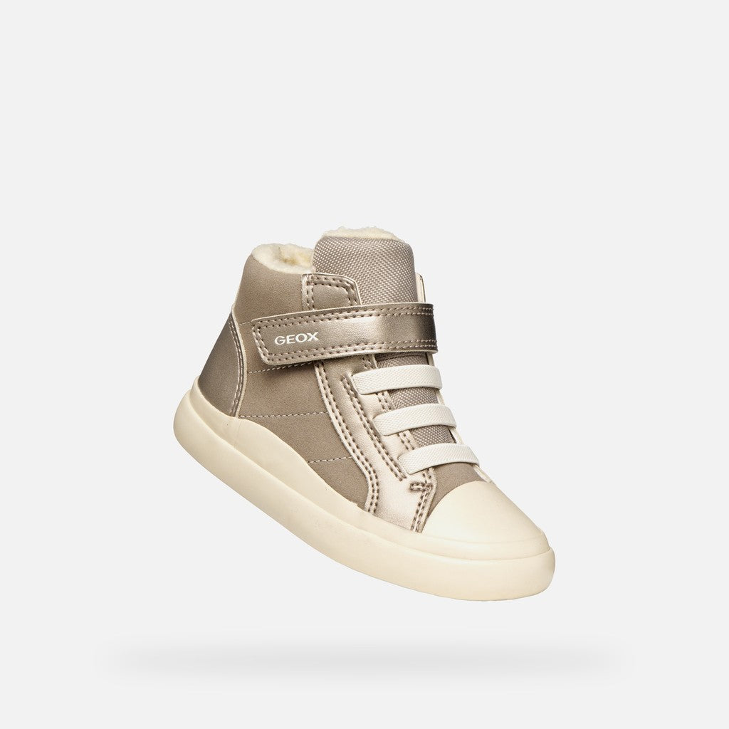 Geox Respira ghete fete imblanite Gisli Baby 20-27 Dark Beige