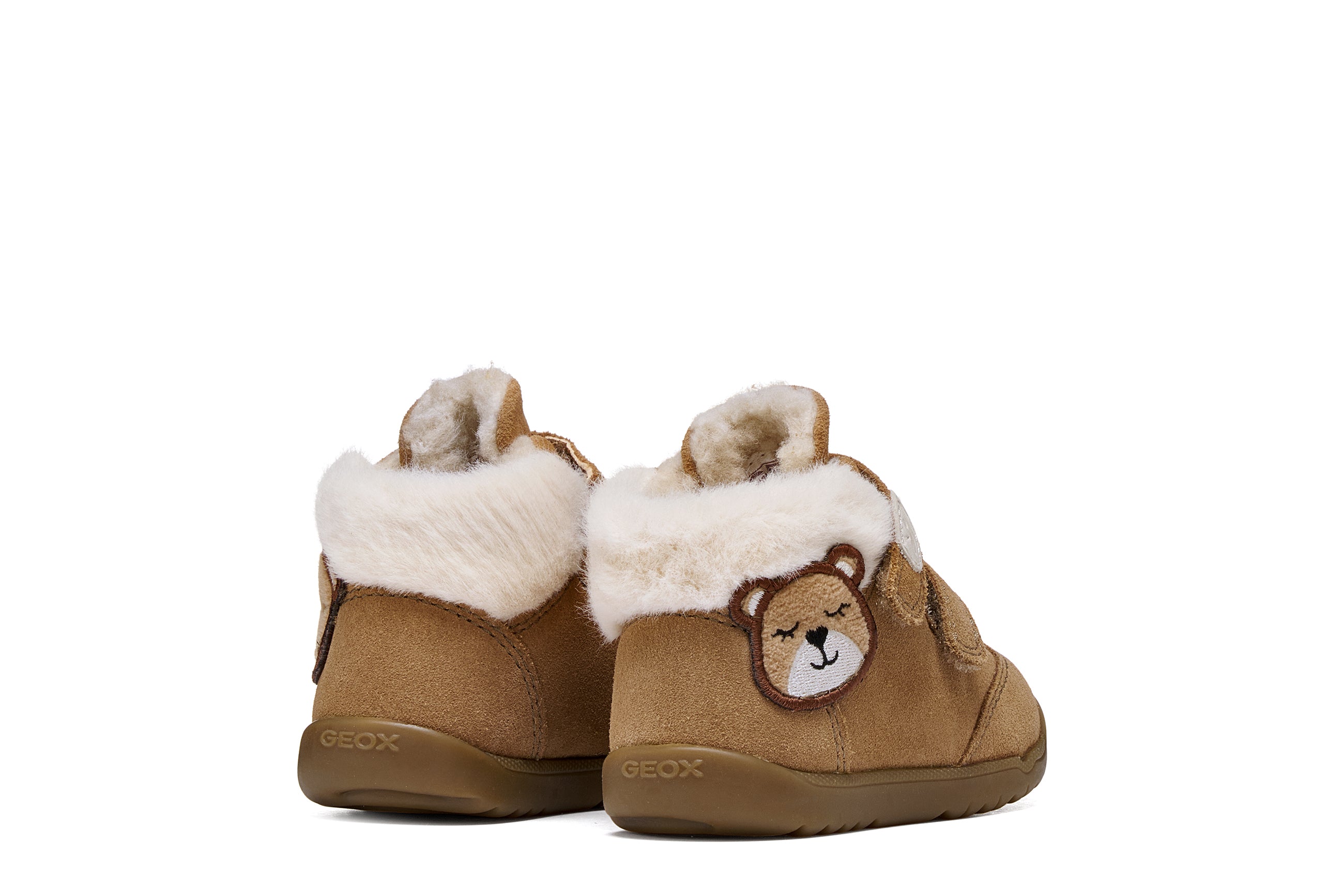 Geox Respira ghete fete imblanite Macchia 19-24 Whisky cu ursulet