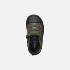 Geox Respira pantofi baieti captusiti Gisli 20-27 Dark Green/Black
