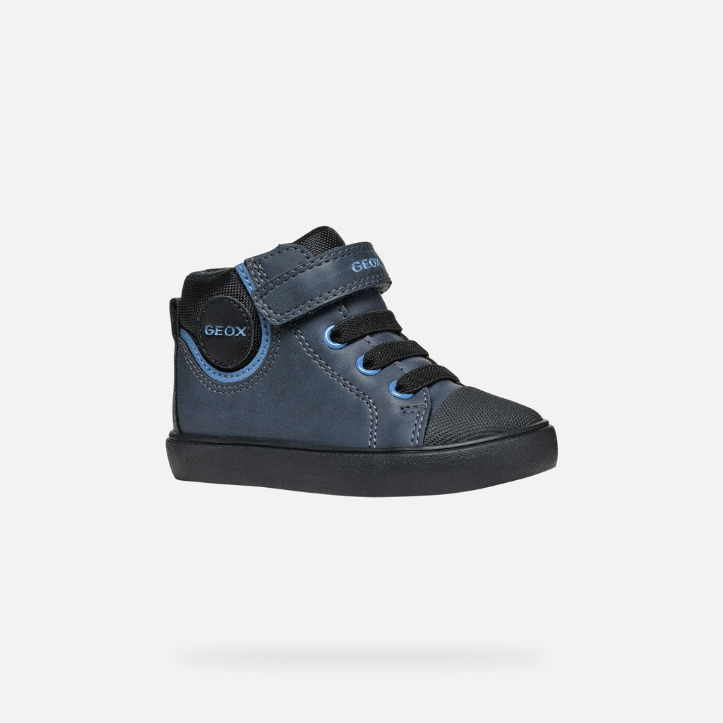 Geox Respira pantofi baieti captusiti Gisli 20-27 Navy/Light Blue