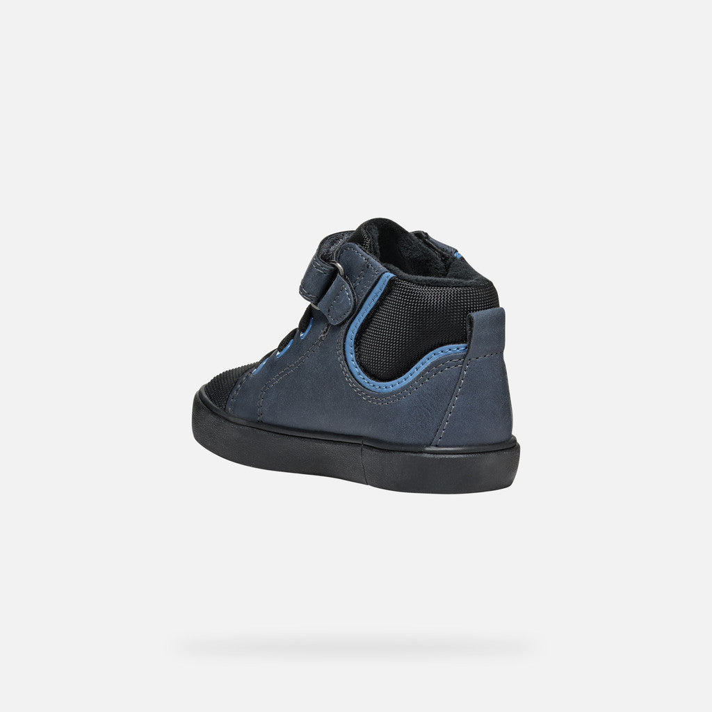 Geox Respira pantofi baieti captusiti Gisli 20-27 Navy/Light Blue
