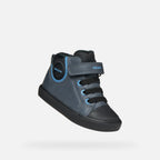 Geox Respira pantofi baieti captusiti Gisli 20-27 Navy/Light Blue