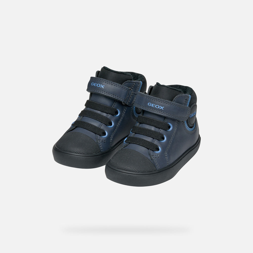 Geox Respira pantofi baieti captusiti Gisli 20-27 Navy/Light Blue