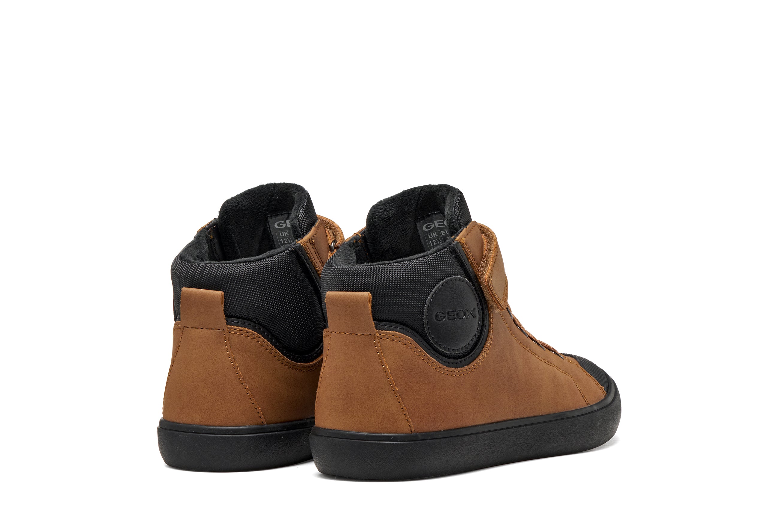 Geox Respira pantofi baieti captusiti Gisli 28-36 Brown/Black