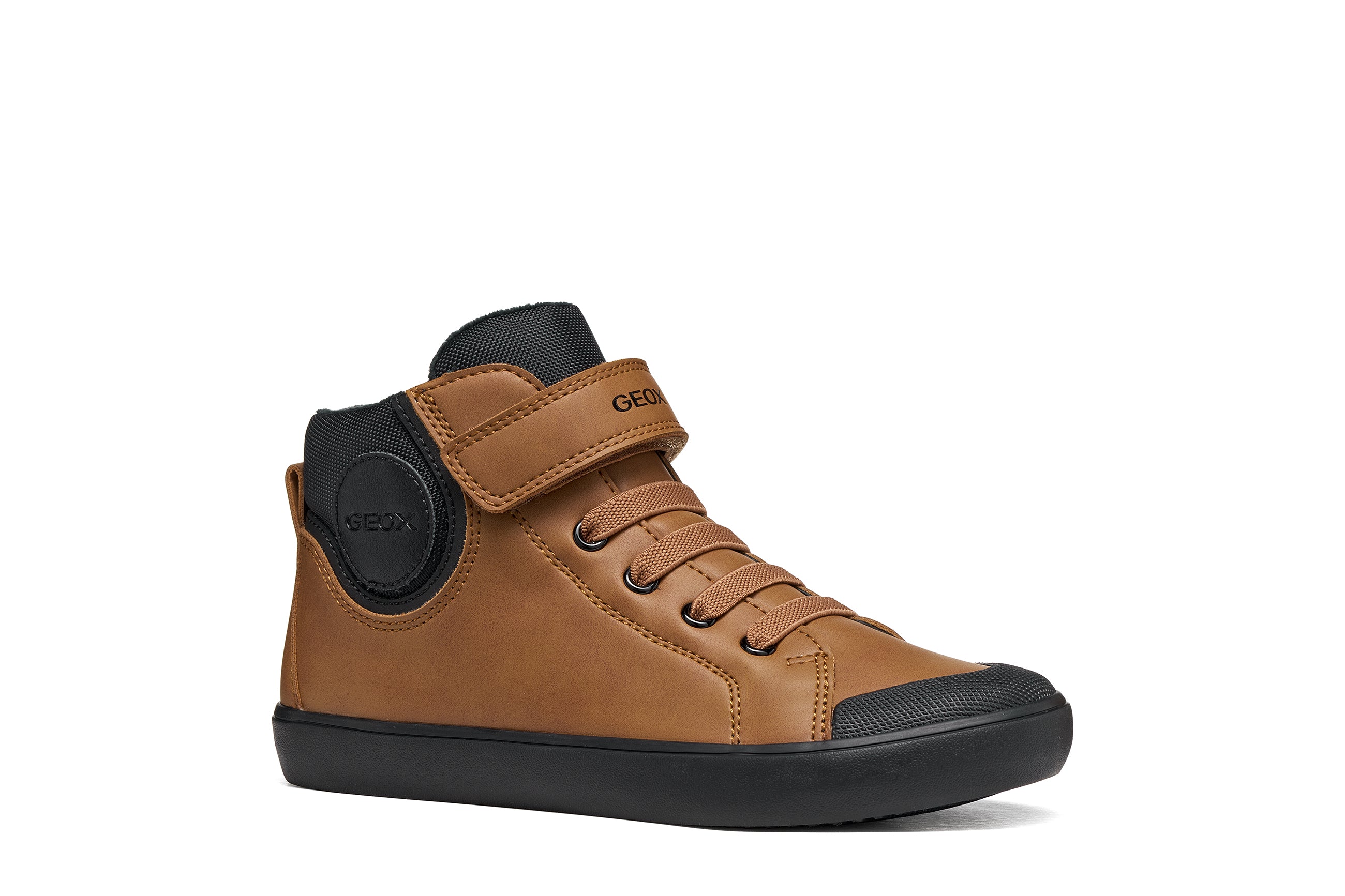 Geox Respira pantofi baieti captusiti Gisli 28-36 Brown/Black
