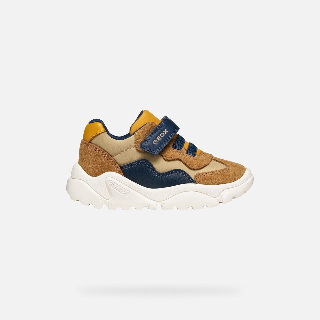 Geox Respira pantofi baieti Ciufciuf 20-27 Caramel/Navy
