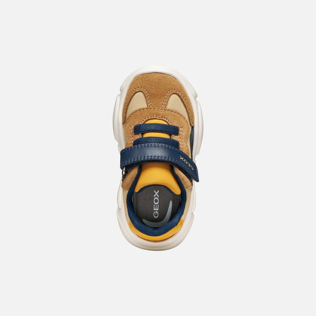 Geox Respira pantofi baieti Ciufciuf 20-27 Caramel/Navy
