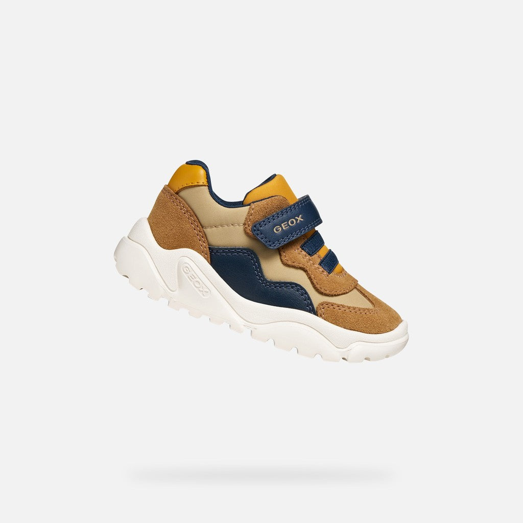 Geox Respira pantofi baieti Ciufciuf 20-27 Caramel/Navy