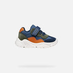 Geox Respira pantofi baieti Ciufciuf 20-27 Light Navy/Orange
