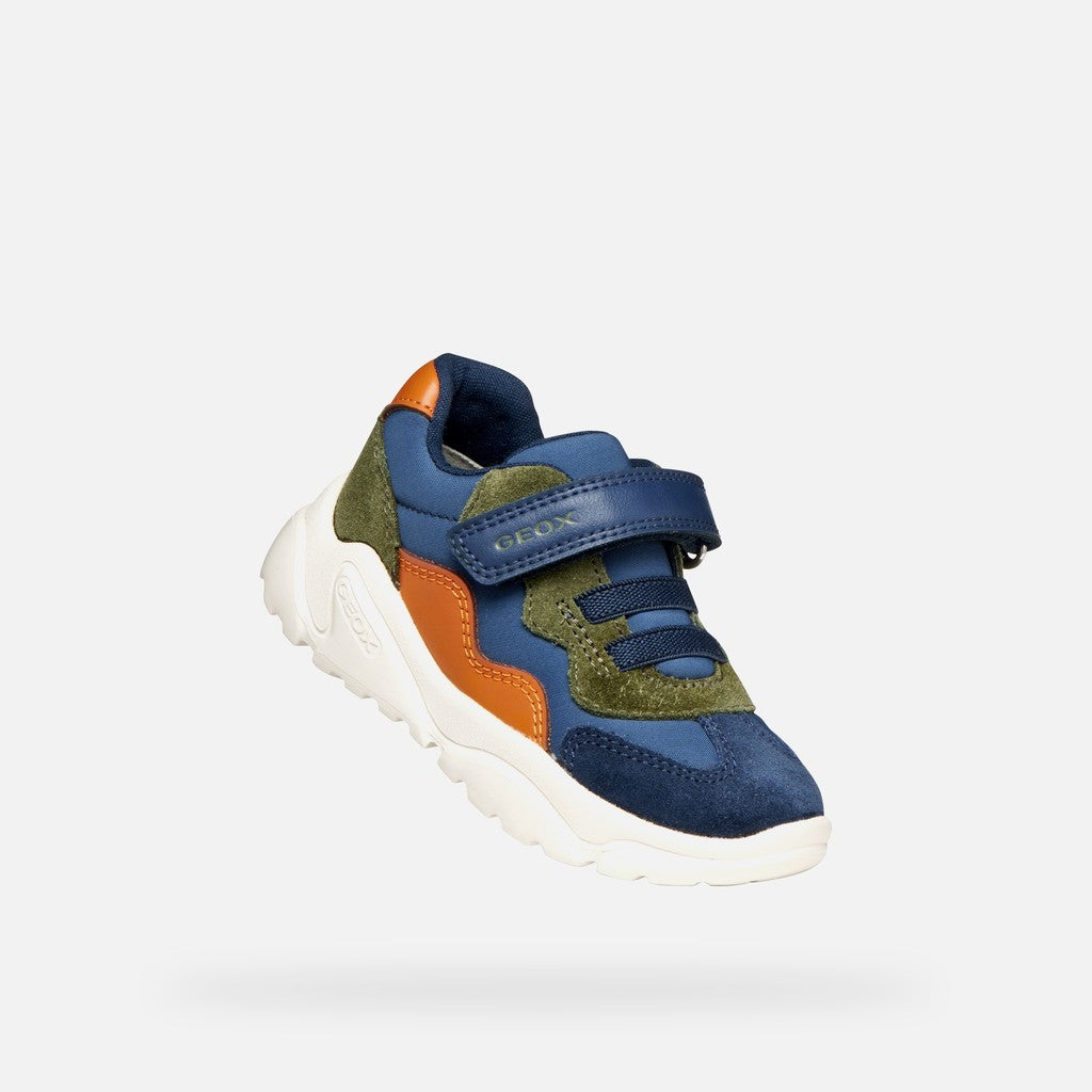 Geox Respira pantofi baieti Ciufciuf 20-27 Light Navy/Orange