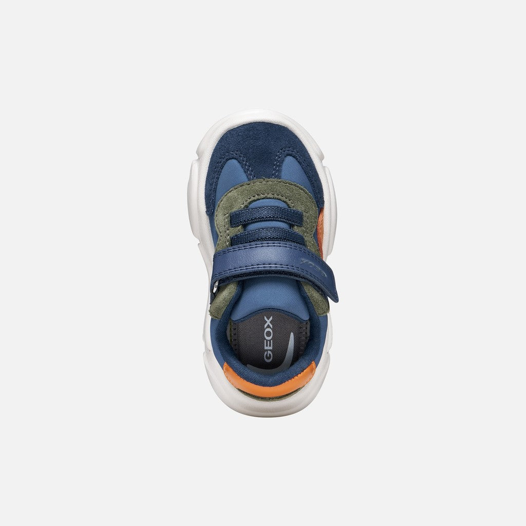 Geox Respira pantofi baieti Ciufciuf 20-27 Light Navy/Orange
